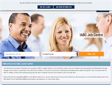 Tablet Screenshot of jobs.iabc.com