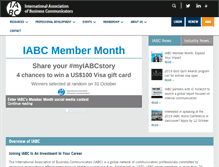 Tablet Screenshot of iabc.com