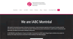 Desktop Screenshot of montreal.iabc.com